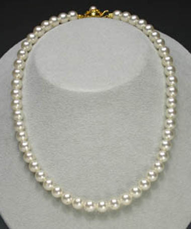 真珠スタイルネックレス・ホワイト8mm60cm_1